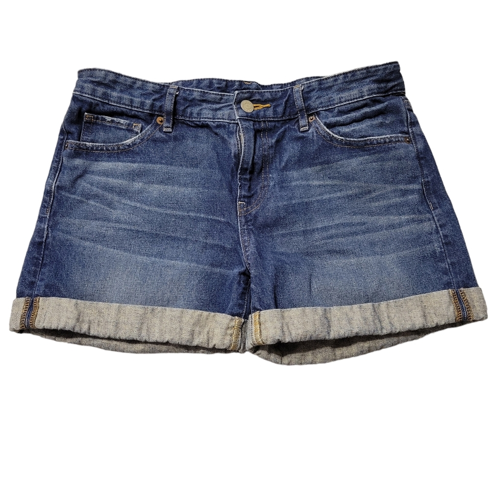 Uniqlo Cuffed Hem Denim Shorts